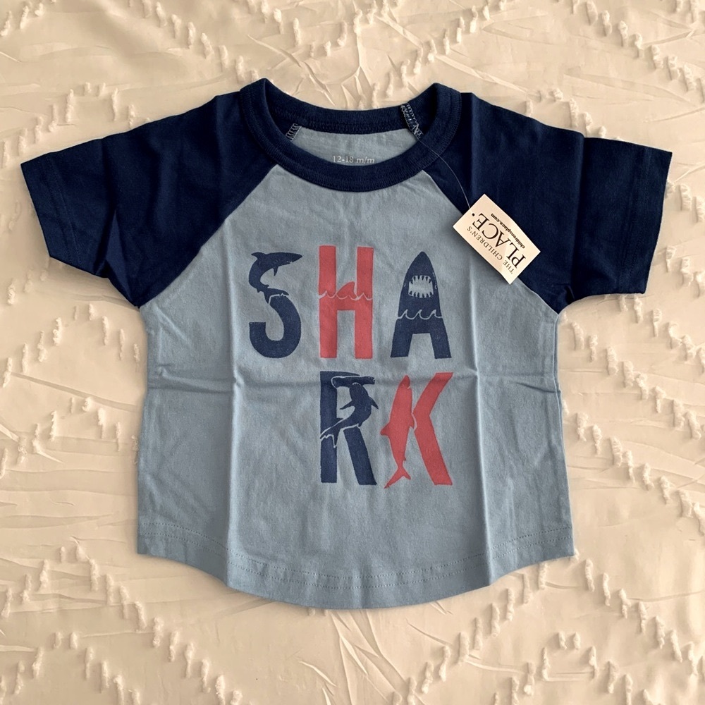 Blue Shark Baby Shirt 12-18 Months